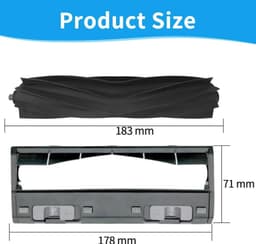 Rubberen hoofdborstel en hoofdborstelkap accessoires geschikt voor Ecovacs Deebot X1 X1e OZMO N8 T20 T9 T8 T5 950 serie stofzuigers. — thumbnail 2