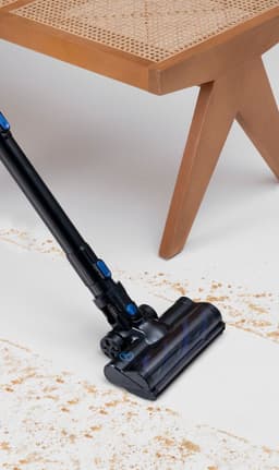 AG4100 Blue Steelstofzuiger Draadloos – Stofzuiger Zonder Zak – Draadloze Stofzuiger – Extra Batterij – Tot 90 Min Stofzuigen – Kruimeldief – Dierenharen – LED Zuigmond — thumbnail 2