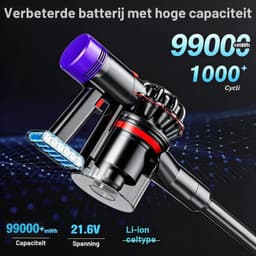 Stofzuigeraccu - Compatibel met Dyson V7 - Met LCD-display — thumbnail 5