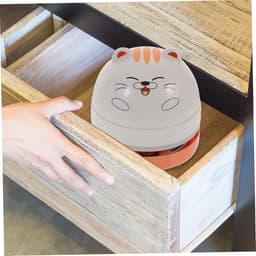 Mini Stofzuiger - Bureau Reiniger - Bureau Schoonmaken - Compact Ontwerp - 9x9x9 cm - Zwart — thumbnail 2