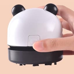 Mini Stofzuiger - Bureau Reiniger - Bureau Opruimen - Sterke Zuigkracht - 5 x 5 cm - Panda — thumbnail 4