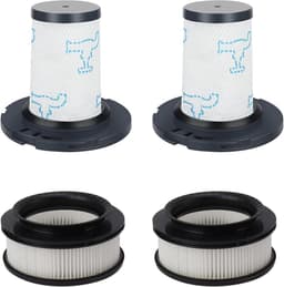 Filterset 4-pack geschikt voor Rowenta X-Force Flex 11.60 / 12.60 / 14.60 / 15.60 Animal, 2 pre-motorfilters + 2 post-motorfilters, vervanging voor ZR009007 en ZR009008 — thumbnail 1
