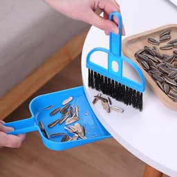 Desktop Sweeper - Stof en Borstel - Bureau Reinigen - Compact Ontwerp - Lichtgewicht - Blauw — thumbnail 2