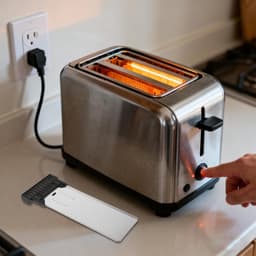 Kruimellade Vervanging - Onderdeel Broodmaker - Keuken Schoonhouden - Hittebestendig Metaal - 17.5 cm Lengte - Zilver — thumbnail 4