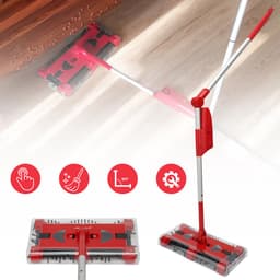 Oplaadbare Elektrische Bezem Met 90° Draaibare Kop En Fijne Borstelharen - 800mAh Accu Compact Ontwerp - Voor Tapijt Hardhout En Tegels — thumbnail 2