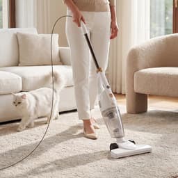 AG3500 Steelstofzuiger - Zonder Zak - 600W - Sterke Zuigkracht - Vacuum Cleaner - 3-in-1 Snoerstofzuiger - HEPA Filter - Vacuum Cleaner -LED Verlichting - Handstofzuiger - Lichtgewicht - Kruimeldief - Geschikt voor Dierenharen - Black — thumbnail 4