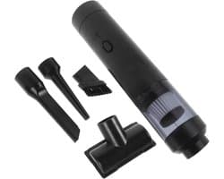 Draadloze Handstofzuiger - Mini Stofzuiger Auto - Auto Interieur Reinigen - Dubbele Nat-Droogfunctie - 27 cm Lengte - Zwart