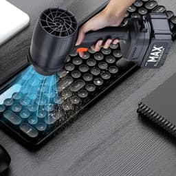 Luchtblazer Auto - Draagbare Ventilator - Precisie Reiniging - Turbo Ventilator Technologie - 770 g - Zwart — thumbnail 5