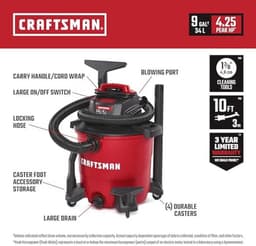 Draagbare multifunctionele stofzuiger met borstel voor stof en accessoires — thumbnail 2