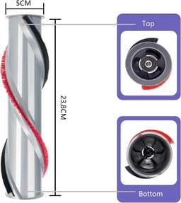 Vervangende rolborstels en borstelstrips geschikt voor Dyson V11 stofzuigers - onderdeelnummers 970135-01 en 970100-05 - verpakking van 2 — thumbnail 4
