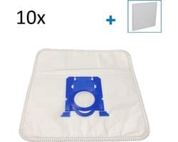 10x Stofzuigerzakken Geschikt Voor Philips Performer Expert Stofzuiger Modellen - S-Bag Type - Set Van 10 Zakken Met 2 Stuks Filter