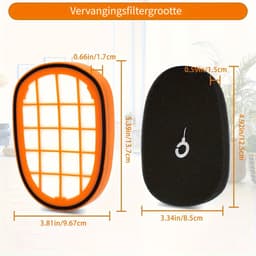 Dutchers® 6-delige Filtersset Geschikt voor Philips SpeedPro Max & Max Aqua series – Wasbare filters - HEPA13 stofzuigerfilter - Duurzaam — thumbnail 4