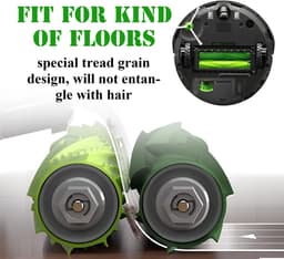 Hoofdborstels/rubberen borstels Geschikt voor iRobot Roomba i7, 4 paar — thumbnail 3