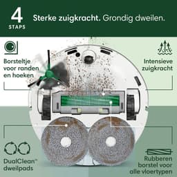 iRobot Roomba® Plus 405 Combo Robot + Autowash™ Dock - Robotstofzuiger met Dweilfunctie - Wit - G1852 — thumbnail 3