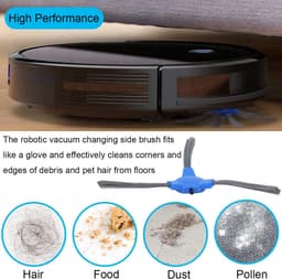 Zijborstel vervanging voor Eufy RoboVac 11S, RoboVac 11S MAX, RoboVac 30, RoboVac 30C, RoboVac 30C MAX, RoboVac 15C, 15C MAX, 25C, 35C, G10, G30, G30 Edge, G30 Hybride, G40 Hybride, G40 — thumbnail 3