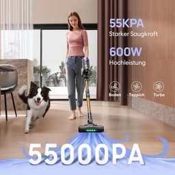 Steelstofzuiger - Draadloze Bezemer - Huis Reinigen - GreenEye Technologie - 60 Min Looptijd - Champagne Paars — thumbnail 3