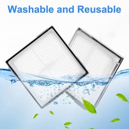 Dailygoods- HEPA Filter wasbaar en herbruikbaar - Stofzuigerfilter - Compatibel met Roborock Q10 S5/X5 - Sterkere zuigkracht - Effectieve filtratie - Verwijdert stof en vuil — thumbnail 5