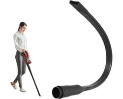 Verlengde stofzuiger mondstuk van 62 cm, zacht en plat, voor het reinigen van krappe ruimtes, boekenplanken en ramen, binnenmaat 32/35 mm