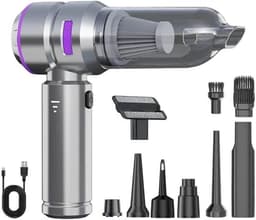 Draagbare Kruimeldief - Auto Stofzuiger - Snelle Reiniging - Krachtige Zuigkracht - 500 ml - Paars — thumbnail 1