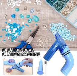 Kralen Stofzuiger Tool - Ambacht Reiniger - Sieraden Maken - Ergonomische Handgreep - 18.8 x 15 x 6.7 cm - Blauw — thumbnail 3