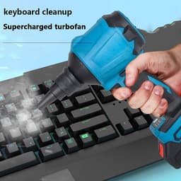 Persluchtreiniger Draadloos - Elektrische Luchtblazer - Stof Verwijderen - 3 Snelheden Instelbaar - 40.000 Rpm - Zwart — thumbnail 2