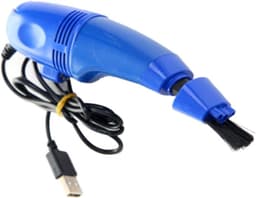 Mini Stofzuiger Set - Toetsenbord Cleaner - Computer Reinigen - Meerdere Borstelkoppen - 2 Stuks - Blauw — thumbnail 4