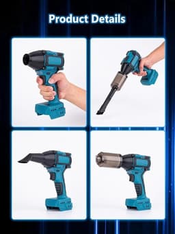 Luchtblazer Turbo - Ventilator Jet - Stof Verwijderen - Borstelloze Motor - 40 mm - One Color — thumbnail 5