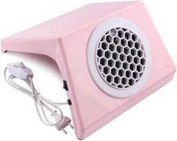 Nailstofzuiger - Nagel Afzuiger - Nagelstudio Gebruik - Krachtige Zuigkracht - 100W - Roze — thumbnail 1