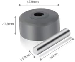 Set van 4 Draadloze Stofzuigerwielen - Vervangende Voorwielen - Perfect voor NV35/NV352/NV355/NV356E/NV500/NV501 — thumbnail 4