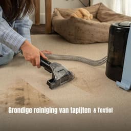 Nexvo® Tapijtreiniger machine - Tapijtreiniger - Tapijtreiniger apparaat - Zwart/Blauw - 37cm x 30cm x 18cm — thumbnail 2