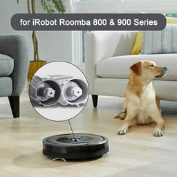 Rubberen borstelset geschikt voor iRobot 800 en 900 serie robotstofzuigers, vervangende rolborstel voor Roomba 850 860 861 866 870 880 890 960 980 — thumbnail 3