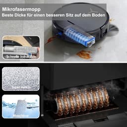 Accessoires Geschikt voor ECOVACS DEEBOT X9 PRO Omni, JKOISL 1*Hoofdrolborstel 6*Stofzakken 4*Zijborstels 2*Filters 2*Dweildoekjes — thumbnail 2