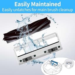 PromoHome Rubberen borstelset Reserveonderdele hoofdborstel Geschikt voor ecovacs Deebot X1/X1e serie OZMO/N10/N8/N5 serie T20/T10/T9/T8/T5/950 serie-Omni Plus Turbo Pro — thumbnail 2