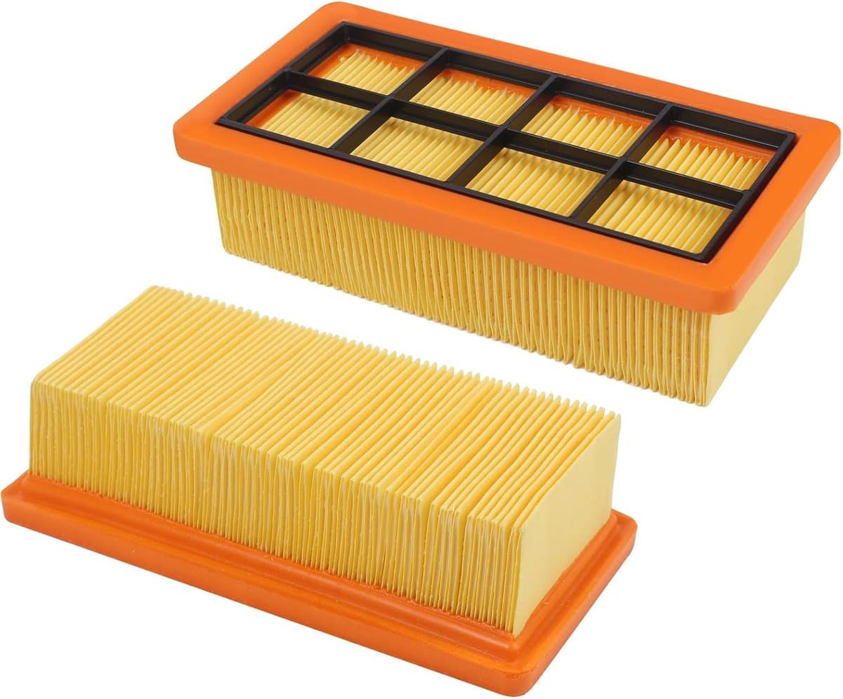 2-delige Filterset - Geschikt voor Karcher AD3200 AD3 Premium AD4 Premium Stofzuigers — afbeelding 1