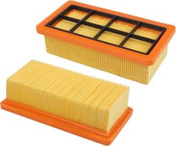 2-delige Filterset - Geschikt voor Karcher AD3200 AD3 Premium AD4 Premium Stofzuigers — thumbnail 1