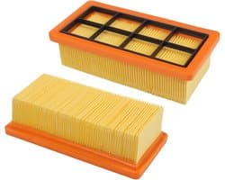 2-delige Filterset - Geschikt voor Karcher AD3200 AD3 Premium AD4 Premium Stofzuigers