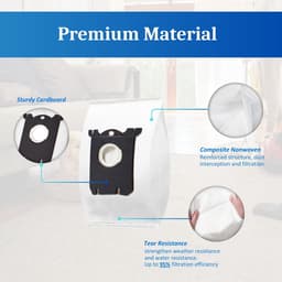 Geschikt voor Ecovacs robotic vacuum cleaner dust bags, Geschikt voor T50/X8 Pro/X9/T80 automatic dust collection consumables, containing 10 dust bags. — thumbnail 2