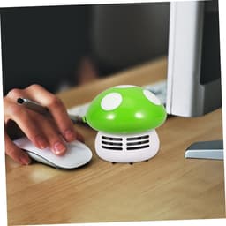 Mini Stofzuiger - Handheld Reiniger - Bureau Schoonmaken - Draadloos Ontwerp - 10x10x9.5cm - Groen — thumbnail 3