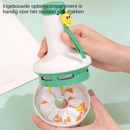 Bureau Stofzuiger - Bureau Schoonmaker - Bureau Reinigen - Oplaadbaar Draadloos - 87 x 87 x 12 cm - Wit — thumbnail 3
