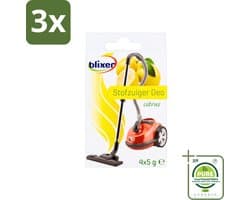 3 x Blixer - Beckmann - Stofzuiger Deodorant - Citrus - 4 Geurverspreiders - Grootverpakking - Stofzuiger Geur - Citrus Geur - Huis Geur - Frisse Geur - Stofzuiger Deo