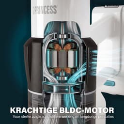 Princess 339520 Draadloze Steelstofzuiger en Handstofzuiger - 25,9V - 350W - Tot 50 Minuten Accuduur - Inclusief Accessoires — thumbnail 4