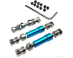Een set van 2 op afstand bedienbare aandrijfassen, blauw