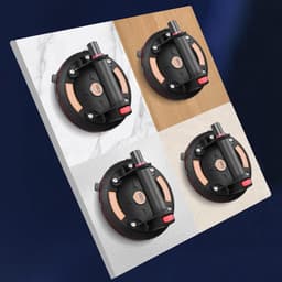 Vacuüm Zuignap - Glaslift Tegellifter - Materiaal Verplaatsen - Dubbel Rubber Drievoudige Afdichting - Ø 200 mm - Zwart — thumbnail 2
