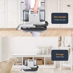 Stofzuiger – Zuigapparaat – Sobezuiger – Tapijtreiniger – Nat- en Droogzuiger – Krachtige 400W Motor – 9kPa Zuigkracht — thumbnail 3
