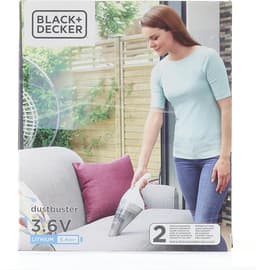 Handstofzuiger 36 V Lithium Zonder Stofzak Draadloos - Oplaadkabel Inclusief - NVC115JL-QW Wit-Blauw 325 ml handstofzuiger — thumbnail 2