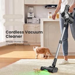 Draadloze Steelstofzuiger – Steelstofzuiger – Stofzuiger Zonder Snoer – Akku Stofzuiger – Snoerloze Stofzuiger – 400W Motor – 1,2 Liter Stofcontainer — thumbnail 1