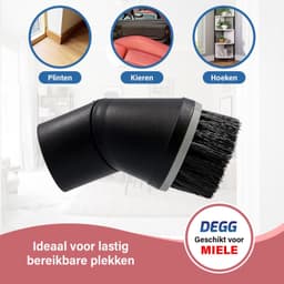 Plumeauborstel - Geschikt voor Miele 35 mm - Zwart — thumbnail 3