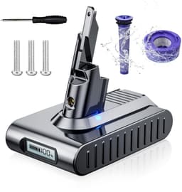 Stofzuigeraccu - Compatibel met Dyson V7 - Met LCD-display — thumbnail 1