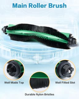 21 Stuks Accessoireset Geschikt voor iRobot Roomba Combo 2 Essential Y0140/Y0112/Y0110, voor Roomba 105 Combo Vervanging, 2 handborstels, 6 filters, 6 zijborstels, 6 dweilpads, 1 reinigingsborstel — thumbnail 5