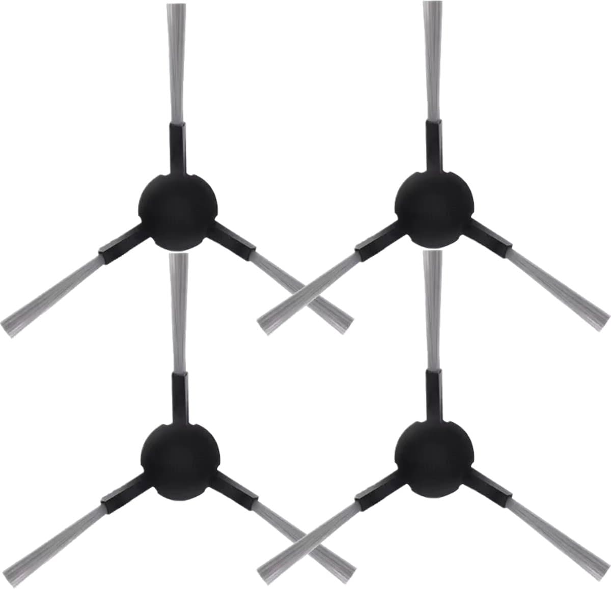 4x Zijborstel set geschikt voor Dreame L10sPro / D9PlusBlack / L20Ultra / L10sProUltra / L10sProGen2 / L10sPlus / X30Ultra / L10sUltraGen2 / D20Plus / L40UltraAE / D20Ultra / D20 / L10sProGen3 - sidebrush — afbeelding 1